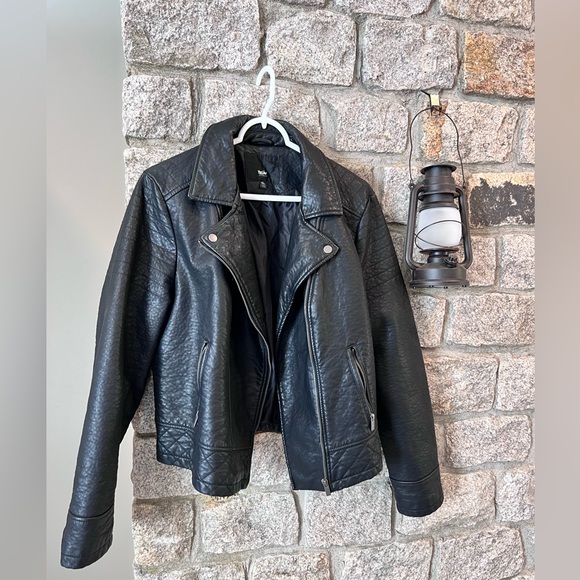 Mossimo Faux Leather Jacket - women’s size XL - black - Picture 1 of 8